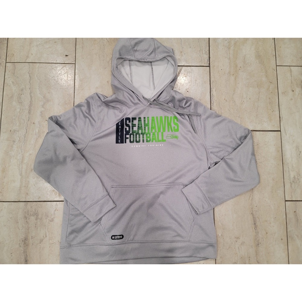 Seattle seahawks football sweatshirt NFL XXL grey hoodie